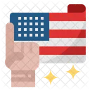 Amerikanisch zuerst  Symbol