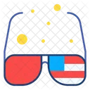 Amerikanische Brille  Symbol