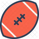 Amerikanischer Fussball Rugby Ball Symbol