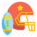 Amerikanischer Football Helm Fussball Symbol