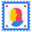 Amerikanisches Briefticket  Symbol