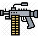 Ametralladora Maquina Pistola Icono