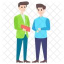 Amigos Empleados De Oficina Companeros De Trabajo Icono