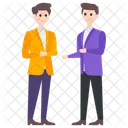 Amigos Empleados De Oficina Companeros De Trabajo Icono