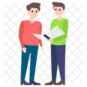 Amigos Empleados De Oficina Companeros De Trabajo Icono