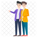 Amigos Empleados De Oficina Companeros De Trabajo Icono