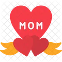 Amo a mamá corazón  Icono