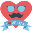 Amo Pai Dia Dos Pais Feliz Dia Dos Pais Ícone