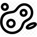 Amobe Mikroorganismus Zelle Symbol