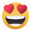 Amor Olhos Emoji Icon