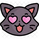 Gato Gatito Emoji Icono