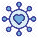 Amor Conexao Circulo Ícone