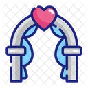 Arco De Amor Romance Decoracion Icon