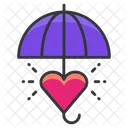 Paraguas Proteccion Amor Icon