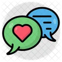 Bate Papo De Amor Comunicacao De Amor Mensagem De Amor Icon