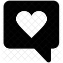 Bate Papo De Amor Balao De Fala Sinal De Coracao Icon