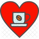 Amor Por El Cafe Taza De Cafe Bebida Icono