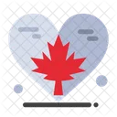 Amor canadá  Icono