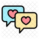 Chat De Amor Amor Corazon Icono