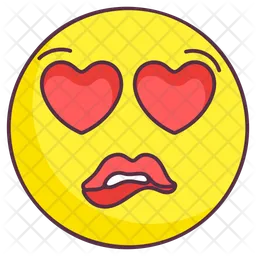 Amor emoji codicioso Emoji Icono