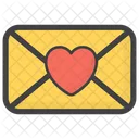 Correo De Corazon Mensaje De Amor Carta De Amor Icono