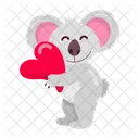 Amor De Koala Romantico Animal Icon