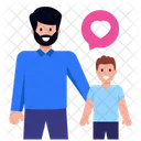 Vinculo Entre Pai E Filho Paternidade Amor De Pai Ícone