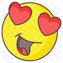 Emoji De Amor Expresion De Amor Etiqueta Emocional Icono