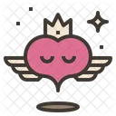 Volador Corazon Alas Icon