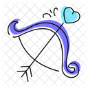 Flecha De Amor Arco De Amor Arco De Cupido Icono