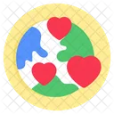 Amor Global Romance Global Afecto Global Icono