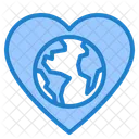 Amor Global Cuidado De La Tierra Corazon Icono