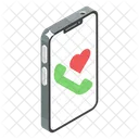 Llamada De Amor Comunicacion De Amor Telecomunicaciones Icono