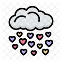 Amor Lluvia Amor San Valentin Icono