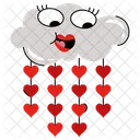 Amor Lluvia Romance Paraguas Icon