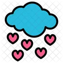 Amor Lluvia Amor San Valentin 아이콘