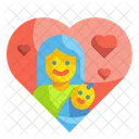 Amor De Madre E Hijo Amor De Madre Corazon Icon