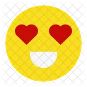 Olho De Amor Emoji De Amor Coracao Ícone