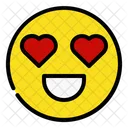 Olho De Amor Emoji De Amor Coracao Ícone