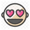 Olho De Amor Apaixonado Emoji Icon