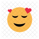 Amor Relajarse Emoji Emoticones Icon