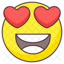 Emoji De Risa De Amor Expresion De Amor Etiqueta Emocional Icono