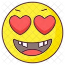 Emoji De Risa De Amor Expresion De Amor Etiqueta Emocional Icono