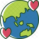 Amor Tierra Amor Planeta Icono