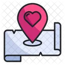 Ubicacion Amor Mapa Icono