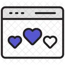 Amor web  Icono