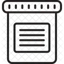 Amostra Teste Recipiente Ícone