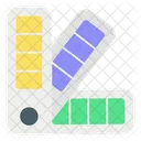 Amostras De Tinta Paleta De Cores Amostras De Cores Ícone