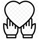 Coeur Saint Valentin Romance Icône
