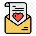 Amour Lettre Enveloppe Icône